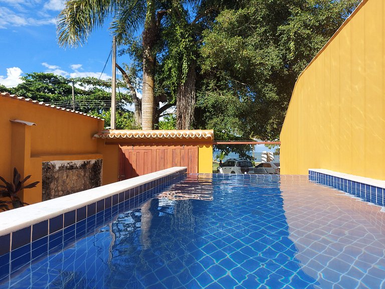 Maya, 4 suites, piscina borda infinita, frente praia, 14 pes